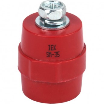 Изолятор IEK SM35 (М8) силовой с болтом - YIS11-35-10-B Изолятор IEK SM35 (М8) силовой с болтом - YIS11-35-10-B