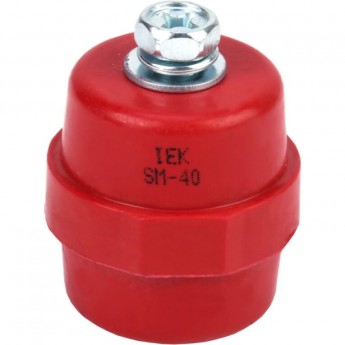 Изолятор IEK SM40 (М8) силовой с болтом - YIS11-40-12-B Изолятор IEK SM40 (М8) силовой с болтом - YIS11-40-12-B