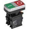 Кнопка "I-O" без подсветки IEK MASTER d=22мм 1NO+1NC MI-BT60-11R-3-21-K51