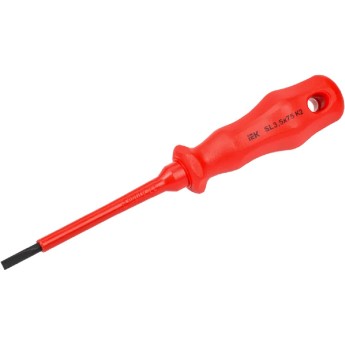 Отвертка диэлектрическая шлицевая IEK SL3.5х75 K2 1000В ARMA2L 3