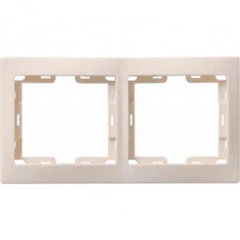 Рамка 2-местная вертикальная IEK РВ-2-ККм КВАРТА кремовый - EMK21-K33-DM Рамка 2-местная вертикальная IEK РВ-2-ККм КВАРТА кремовый - EMK21-K33-DM