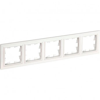 Рамка 5-м IEK BRITE РУ-5-БрБ белая BR-M52-K01